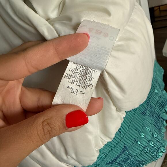 Vintage Nils Womens Ski Puffer Jacket 12 Blue 90s Y2K Retro Nostalgia Outdoor - Picture 11 of 12